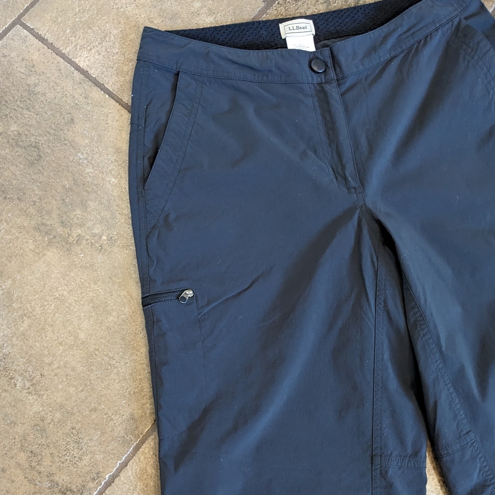 LL Bean Gorpcore Comfort Trail Pants Size 10 Dark Grey/Soft Black - Picture 8 of 14